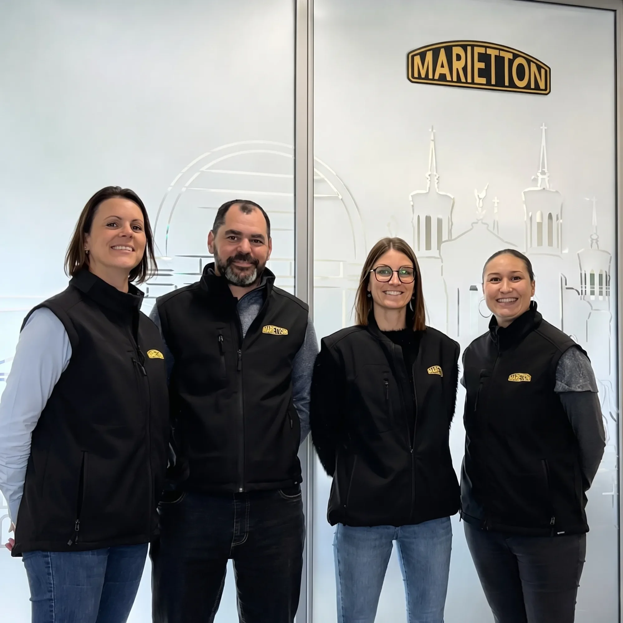 Equipe administrative Marietton au centre de formation routière de Genas old